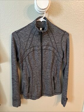 lululemon athletica Heathered Gray Full-Zip forme jacket